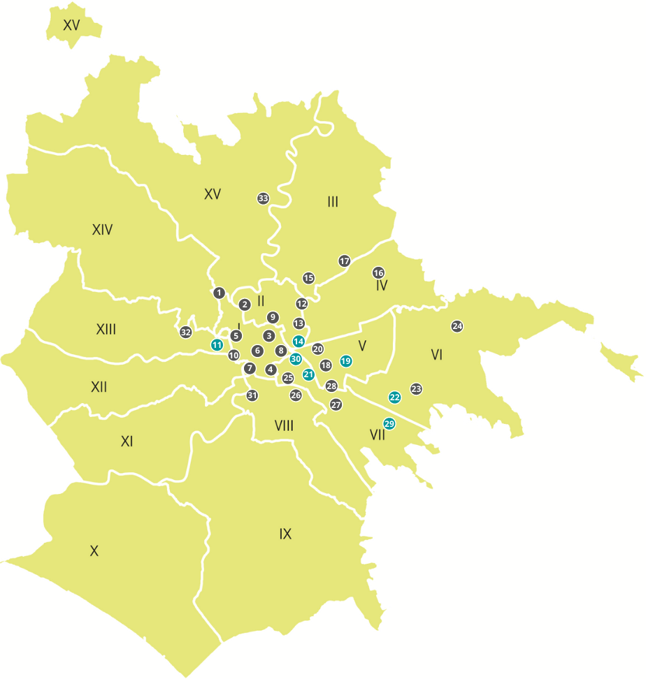 Mappa Municipi di Roma Marzo 2022 Mappa Municipi di Roma Marzo 2022